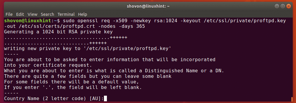 Generate key file from crt ubuntu windows 7